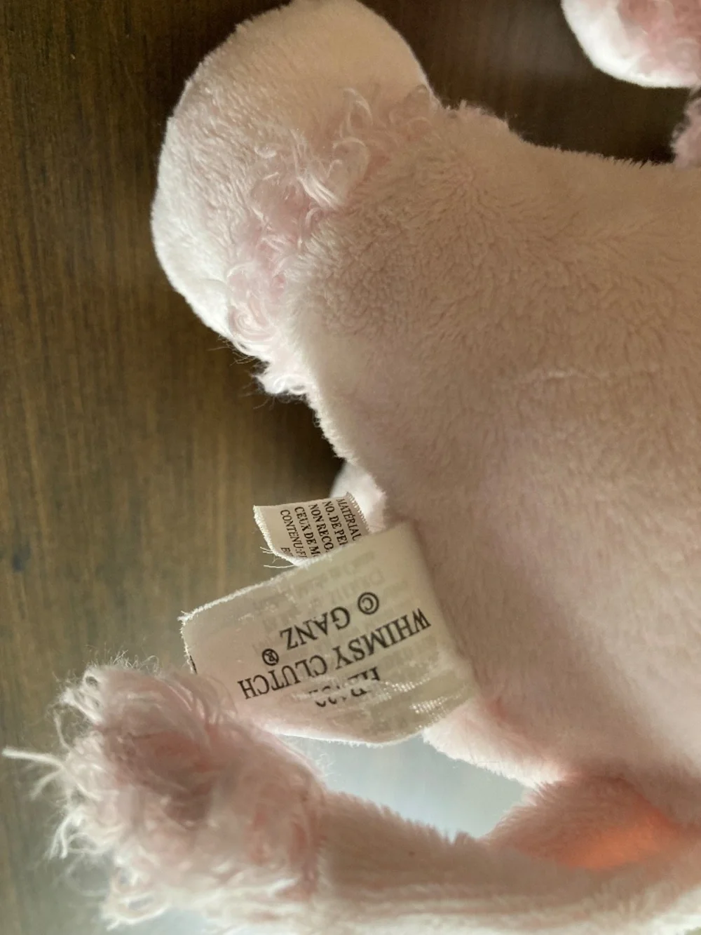 🐩 GANZ Plush Poodle Purse Pink